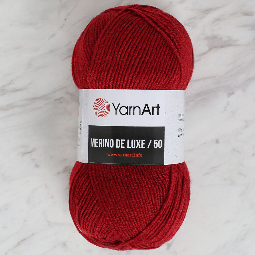 Yarnart Merino De Lüx 50 Kırmızı El Örgü İpi - 3024